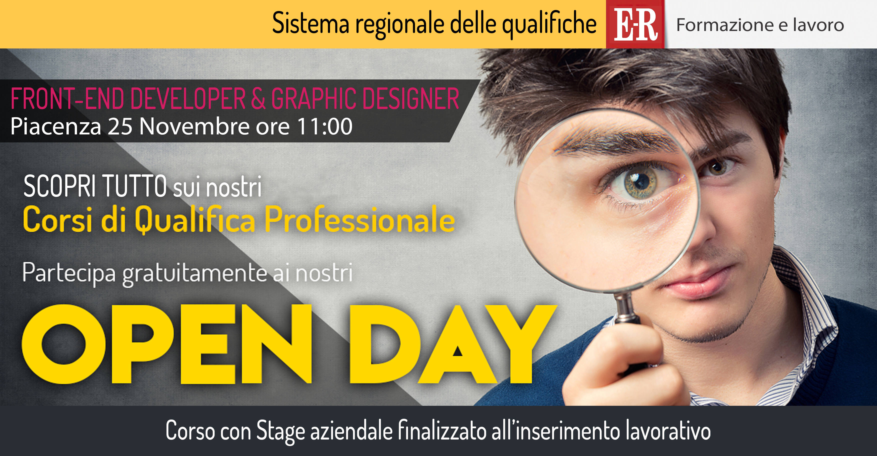 Open Day 2019 - Corsi di QUALIFICA PROFESSIONALE piacenza